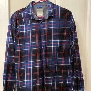 Men’s Red and Blue Plaid Shirt from Bench SIZE:L